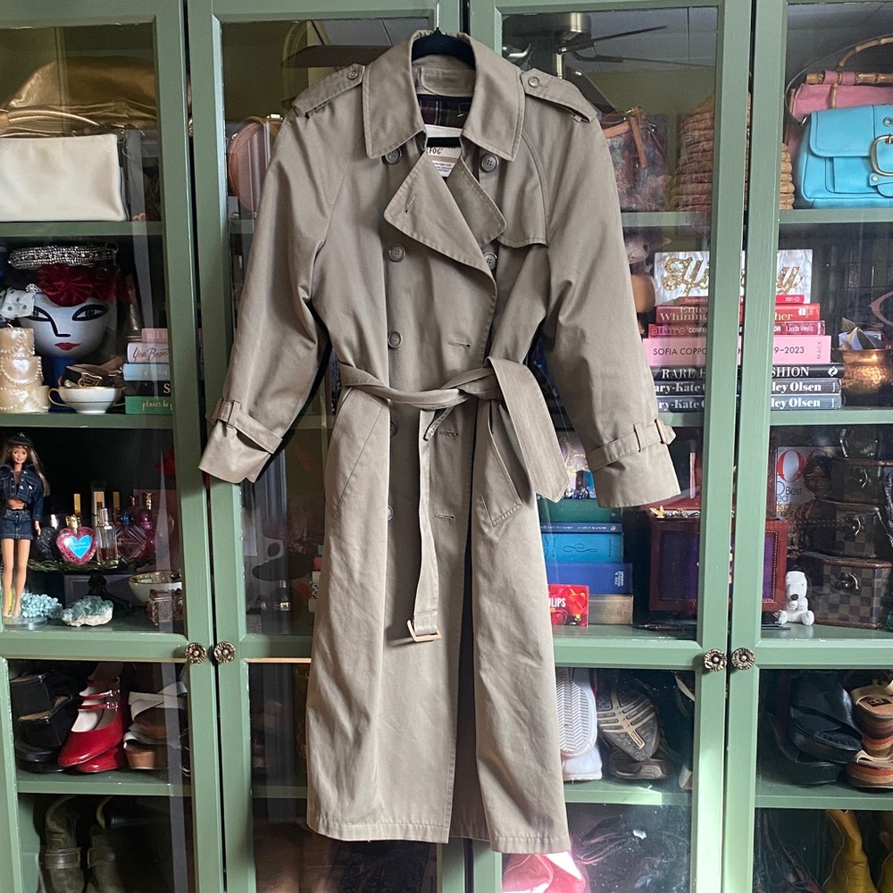 Classic light olive Trench Coat